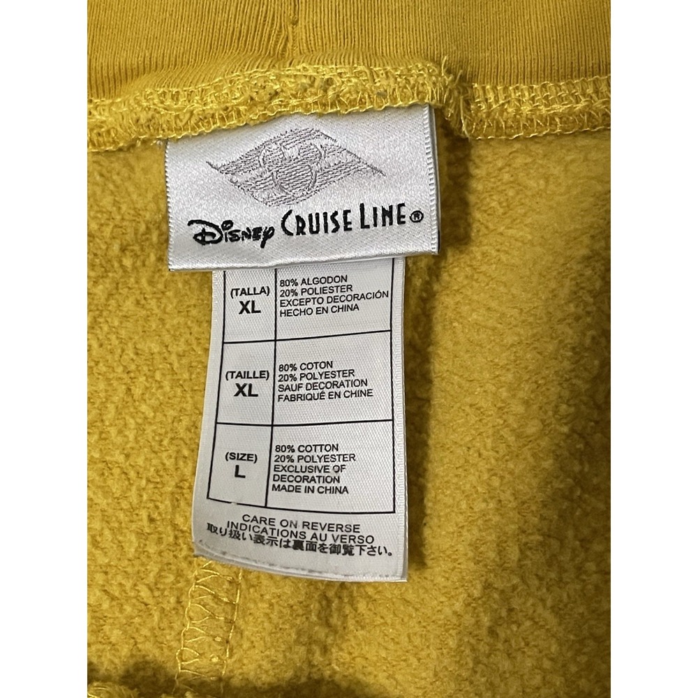 Disney‎ Cruise Lines Womens XL Minnie Mouse Sweatpants Yellow - Picture 3 of 8